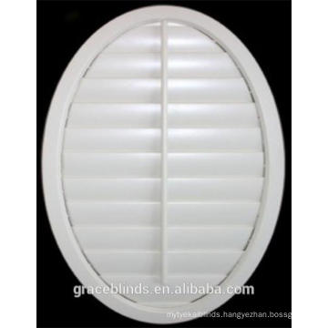 Round shape special shape wooden plantation shutters